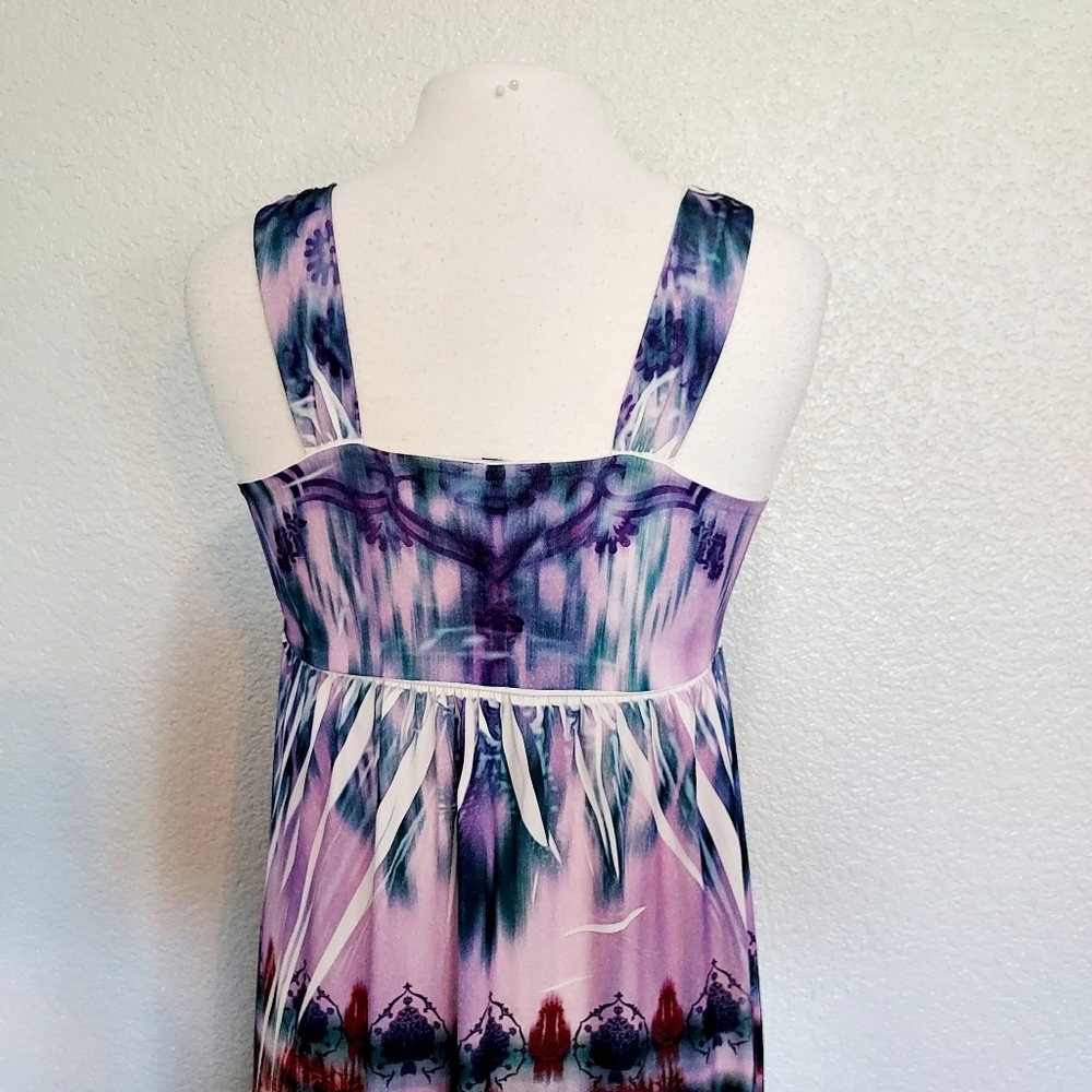 🔴3/$20 Mushka by Sienna Rose Lavender & Blue Maxi Dress Size PXS - Picture 9 of 11